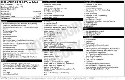 2026 Mazda Mazda CX-90 Select
