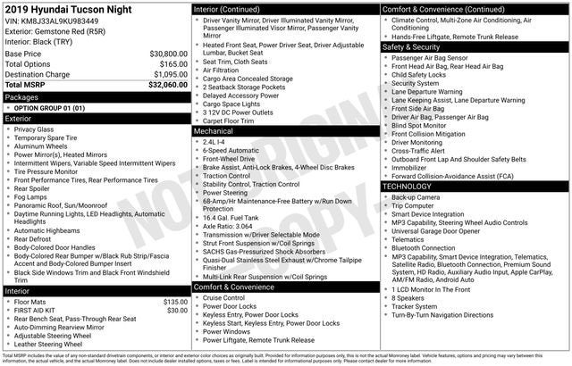2019 Hyundai Tucson Night