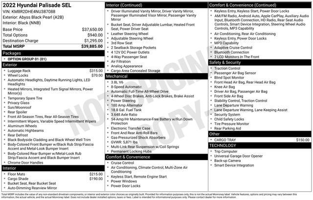 2022 Hyundai Palisade SEL