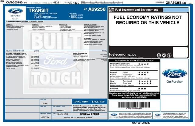 2016 Ford Transit Wagon XL