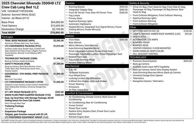 2025 Chevrolet Silverado 3500 HD LTZ