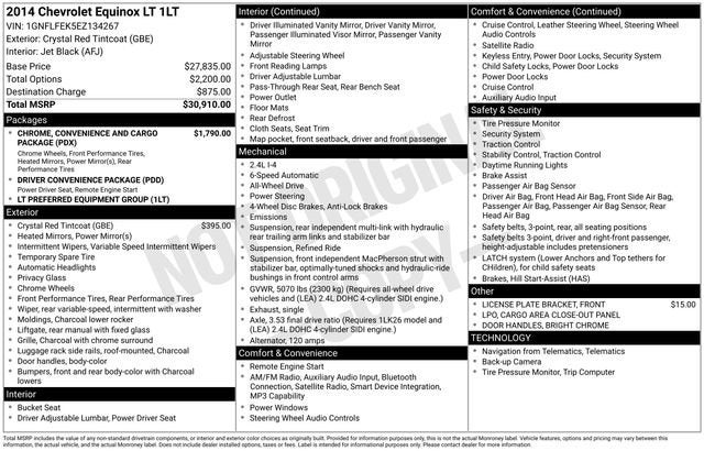 2014 Chevrolet Equinox LT