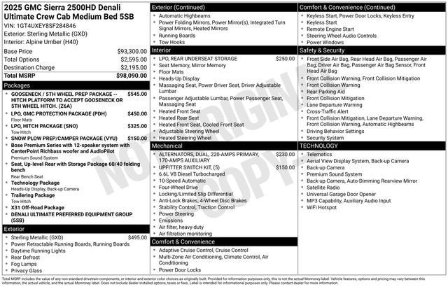 2025 GMC Sierra 2500 HD Denali Ultimate