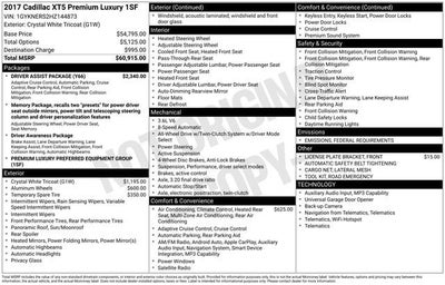 2017 Cadillac XT5 Premium Luxury AWD